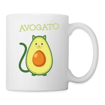 Avogato, Avocado Cat - Mug blanc - blanc - Droite