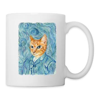 Kitten van Gogh - Mug blanc - blanc - Droite