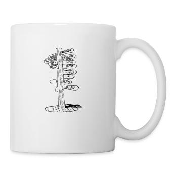 Travel vacation trip camping - Mug - white - Right