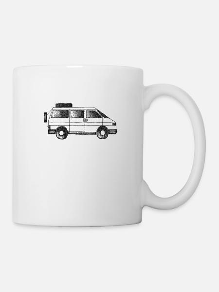 Wohnwagen Wohnmobil Camper Urlaub Van Life - Tasse - Weiß