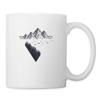 Randonnée en montagne camping randonnée en plein air trekking - Mug blanc - blanc - Droite