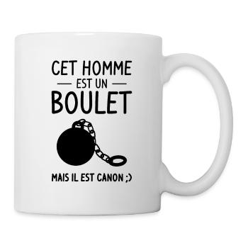 Cet Homme est un Boulet - Mug blanc - blanc - Droite