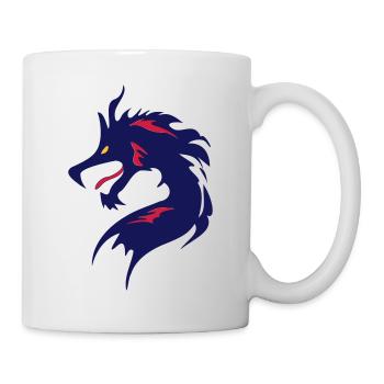 ❤️👄🐉Dragon en caractère chinois-Dragon d'amour- 龍 - Mug blanc - blanc - Droite