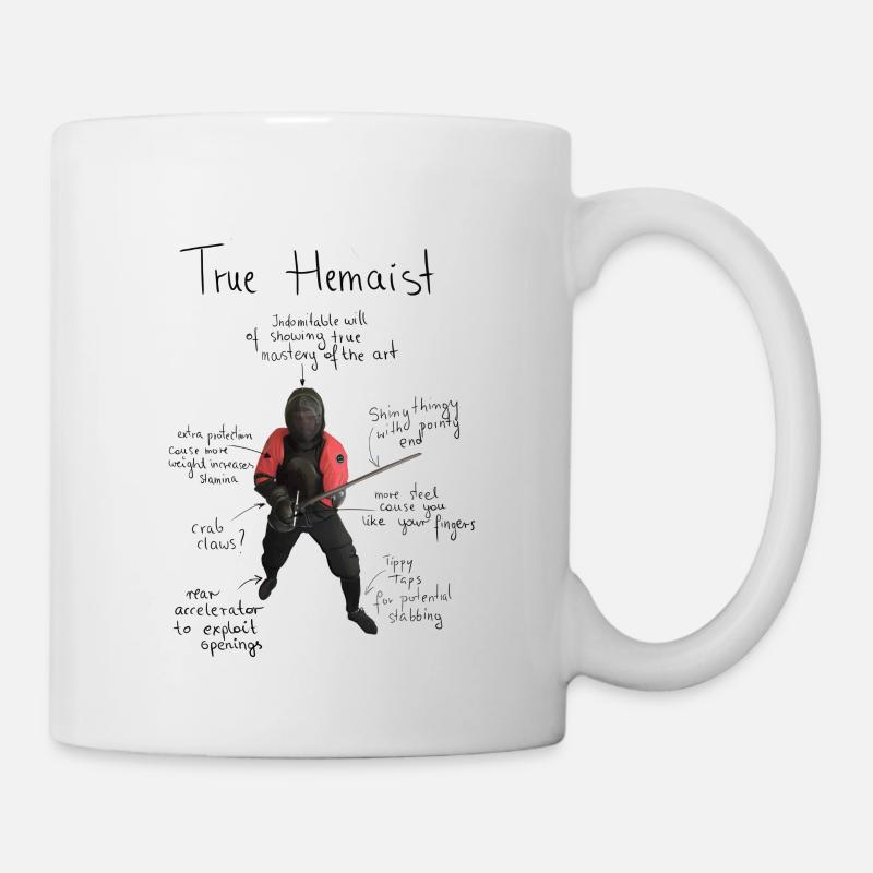 Ein echter Schwertkämpfer. HEMA. Schwertkampf. - Tasse - Weiß