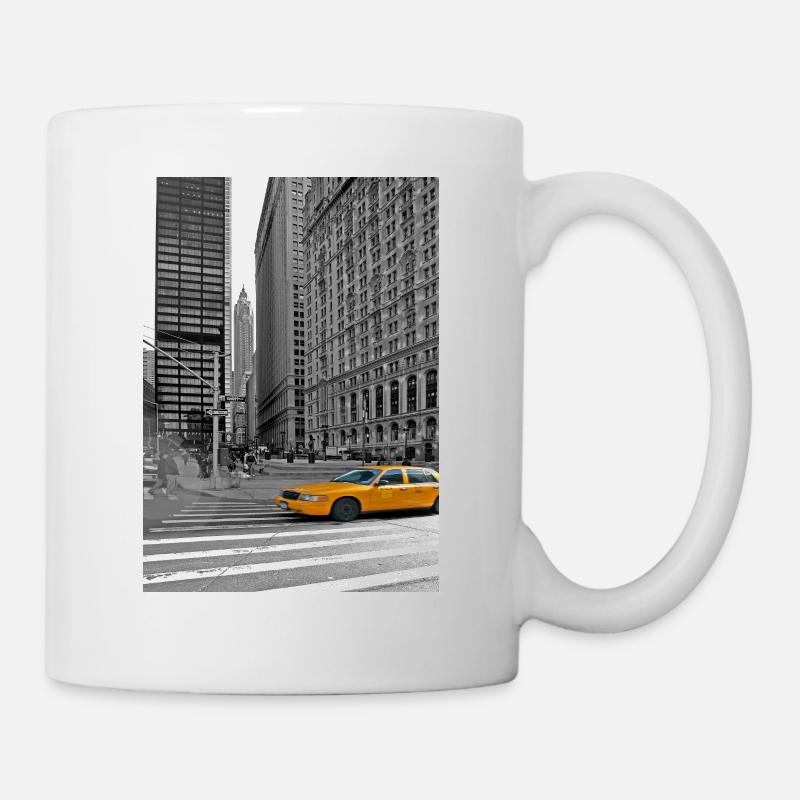 NYC Yellow Cabs Trinity Place - Mug - white