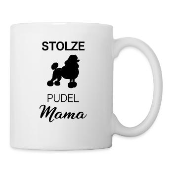 Pudel Hundehalter Pudel Mama Geschenkidee Haustier - Tasse - Weiß - Rechts