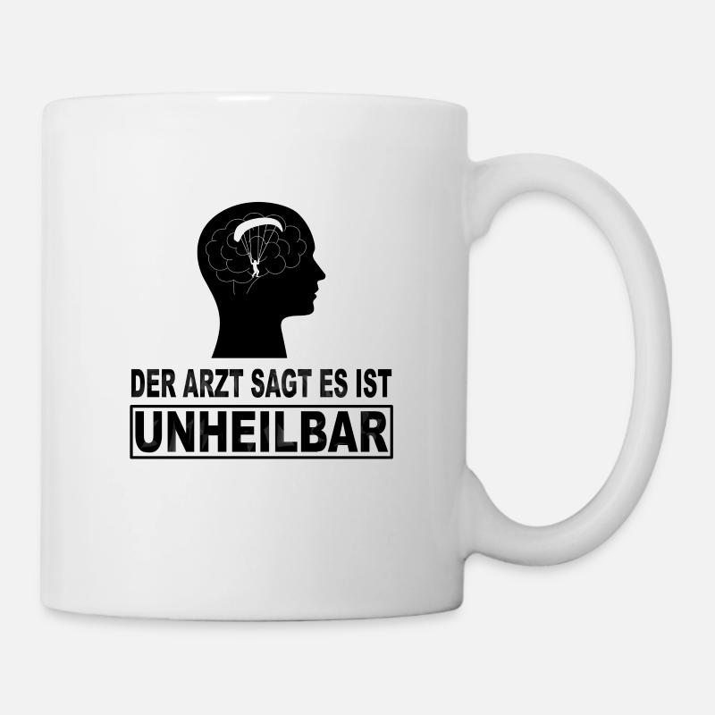 Paragleiten Gleitschirmfliegen Gleitsegeln Pilot - Tasse - Weiß