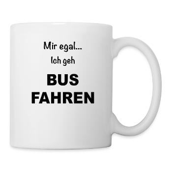 Busfahrer Bus Berufskraftfahrer Schulbus Reisebus - Tasse - Weiß - Rechts