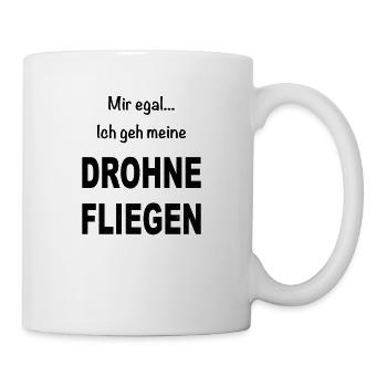 Drohnen Quadrocopter Pilot Drohne fliegen Drone - Tasse - Weiß - Rechts