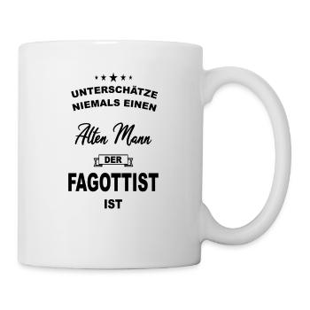 Fagott Orchester Musiker Instrument Fagottist Band - Tasse - Weiß - Rechts
