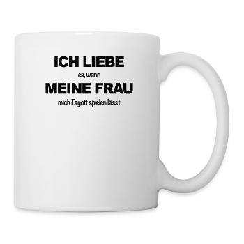 Fagott Orchester Musiker Instrument Fagottist Band - Tasse - Weiß - Rechts