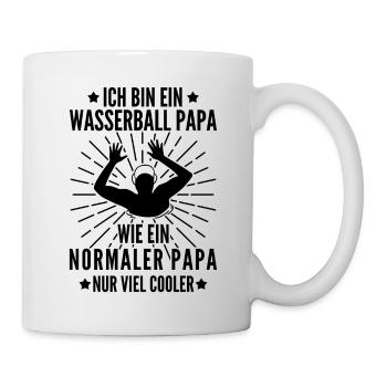 Water polo water polo dad saying Father's Day - Mug - white - Right