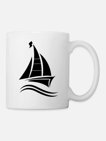Voilier Voilier Voilier - Mug blanc - blanc