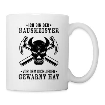 Hausmeister Hauswart Facility Manager Geschenk - Tasse - Weiß - Rechts