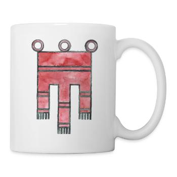 Vorarlberg - meine Heimat - Aquarellbild - Tasse - Weiß - Rechts