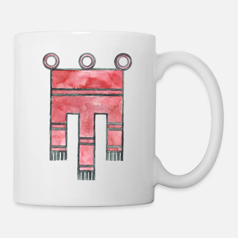 Vorarlberg - meine Heimat - Aquarellbild - Tasse - Weiß