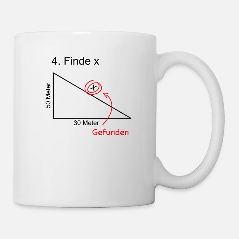 Lustiges Lehrer Mathe Mathematiklehrer Meme - Tasse - Weiß