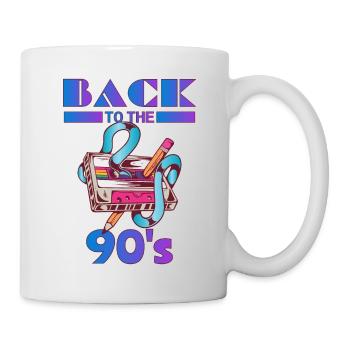 Back to the 90's with Music cassette tape - Mug - white - Right