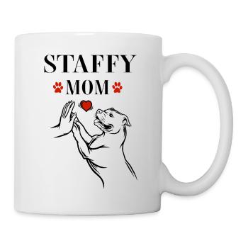 Staffordshire Terrier Staffy chien propriétaire de chien - Mug blanc - blanc - Droite