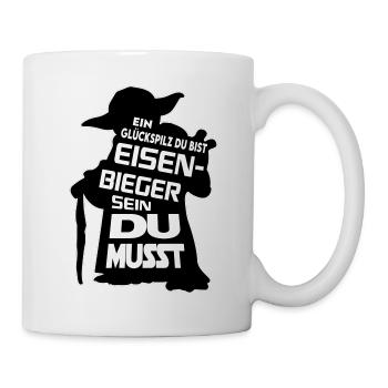 Berufe Bau Handwerker Du musst - Tasse - Weiß - Rechts