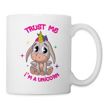 Cute funny unicorn donkey - Mug - white - Right