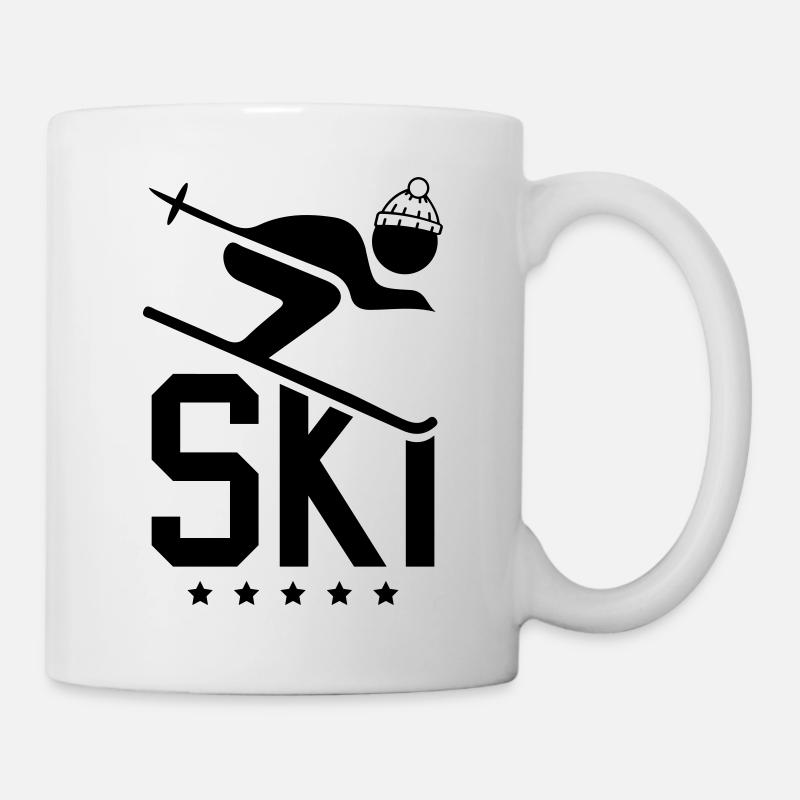 ski sport - Tasse - Weiß