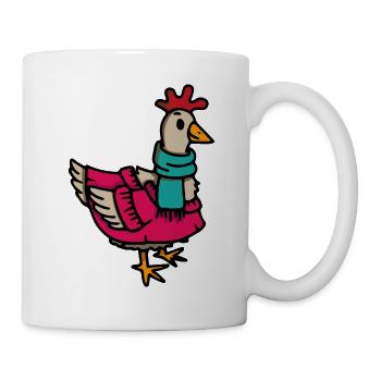 Chicken Hen Crazy Chicken - Mug - white - Right