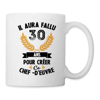 IL AURA FALLU 30 ANS POUR CREER CE CHEF-D'EUVRE - Mug blanc - blanc - Droite
