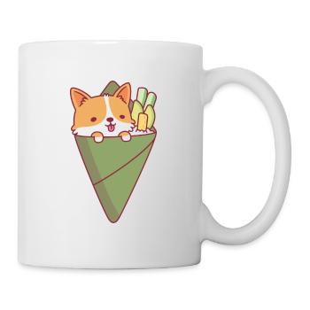 Süßes Corgi Temaki Sushi - Tasse - Weiß - Rechts