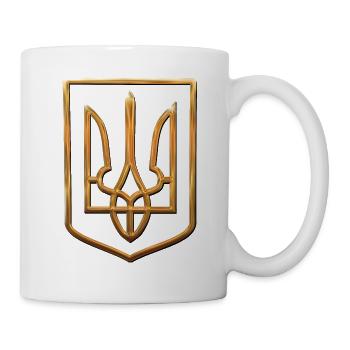 Ukraine Emblem - Tasse - Weiß - Rechts