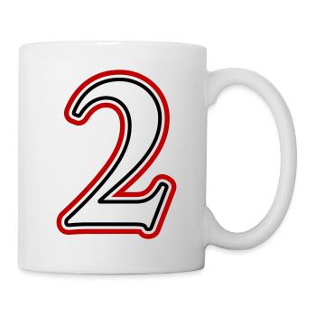 2 Number number - Mug - white - Right