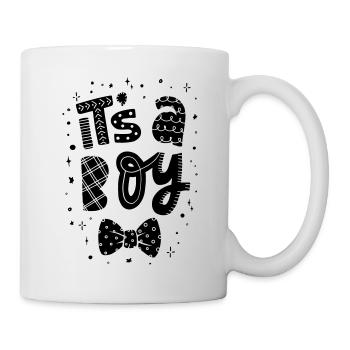 its a Boy ist ein Junge Schwangerschaft Pregnant - Tasse - Weiß - Rechts
