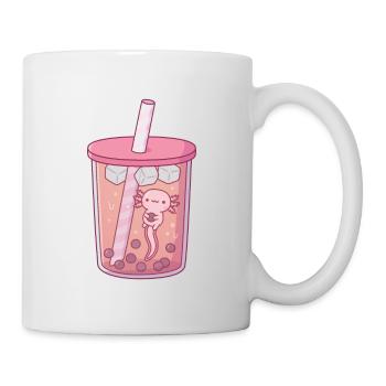 Mignon Axolotl dans le thé à bulles - Mug blanc - blanc - Droite