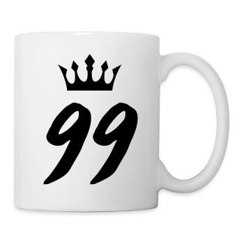 99 Couronne numérique - Mug blanc - blanc - Droite