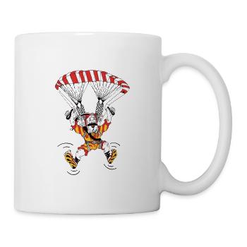 Gleitschirm, Wiltsch, Schweiz, Sport, Haslital - Tasse - Weiß - Rechts