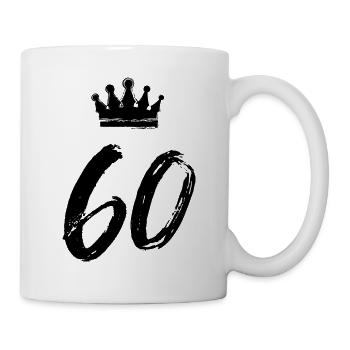 60 Number crown - Mug - white - Right