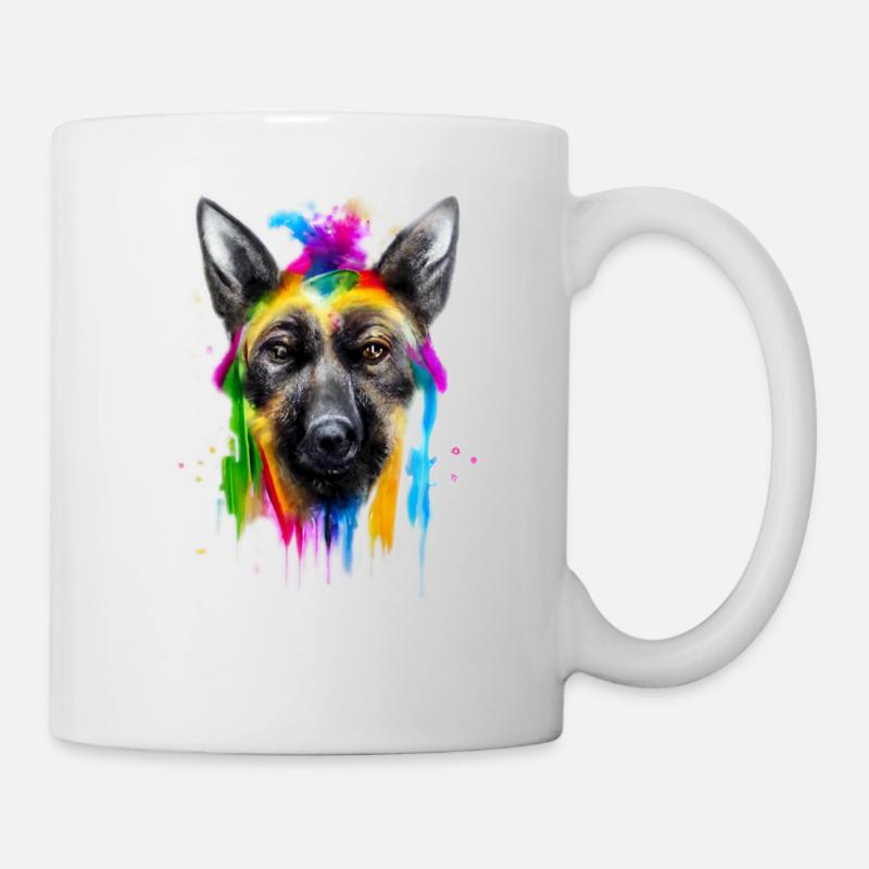 Belgian Shepherd Design in Color - Mug - white