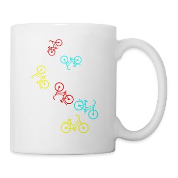 Fahrrad Icon - Tasse - Weiß - Rechts