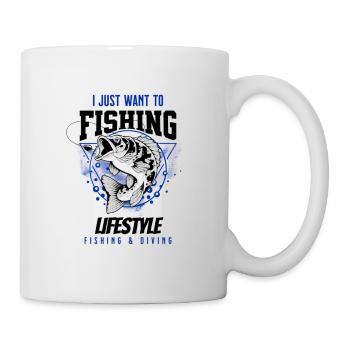 Fishing Lifestyle - Mug blanc - blanc - Droite