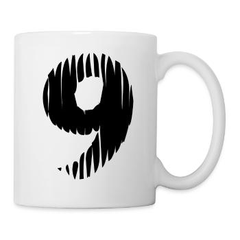 Maillot à 9 chiffres - Mug blanc - blanc - Droite