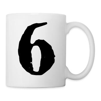 Maillot numéro 6 - Mug blanc - blanc - Droite