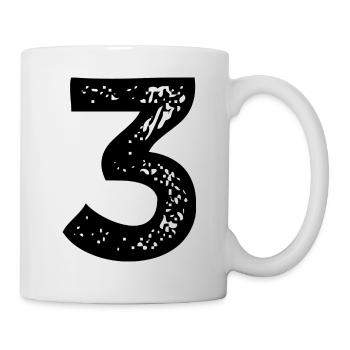 Maillot numéro 3 - Mug blanc - blanc - Droite