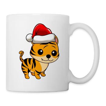 Tiger Comic Christmas - Mug - white - Right