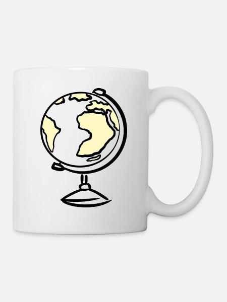 Globe. Geography. Teacher - Mug - white