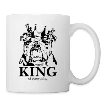 DEUTSCH BULLDOG Roi de tout Chiens Wilsigns - Mug blanc - blanc - Droite