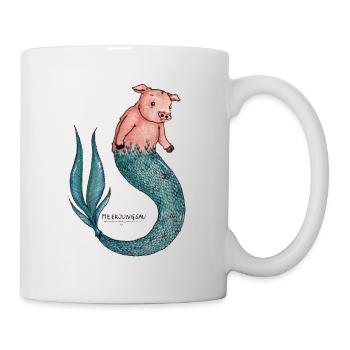 Meerjungsau - Tasse - Weiß - Rechts