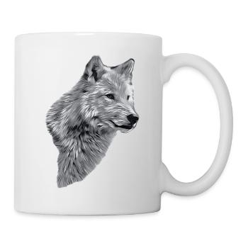 RAIK Kopf SW - Tasse - Weiß - Rechts
