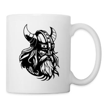 Wikinger Helm Krieger Valhalla - Tasse - Weiß - Rechts