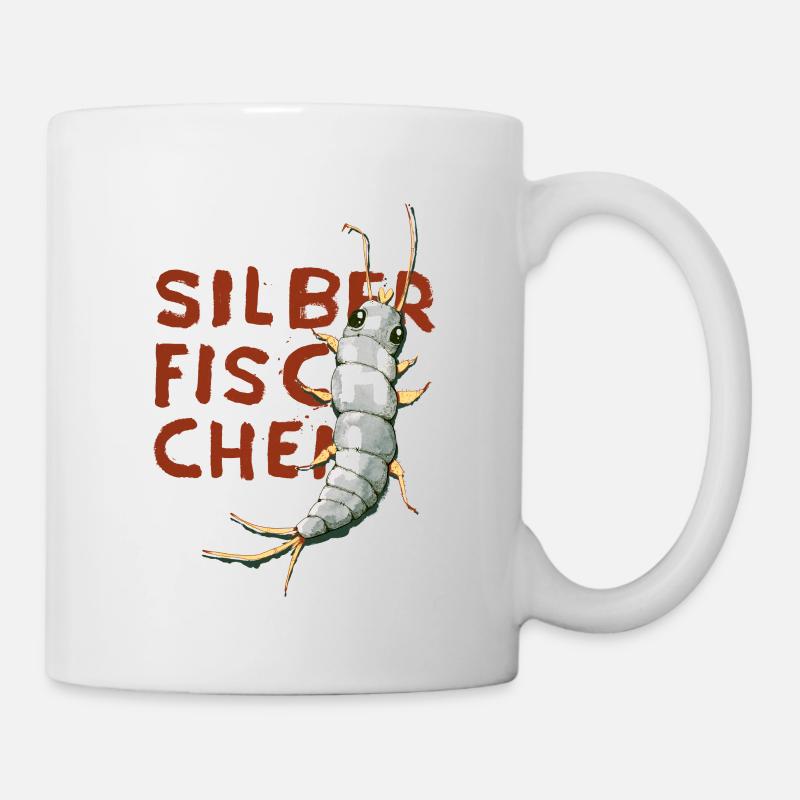 Silberfischchen - Tasse - Weiß