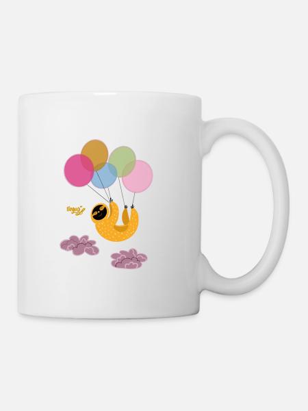 Faultier - Tasse - Weiß